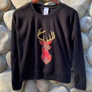 Plaid Deer Sweatshirt